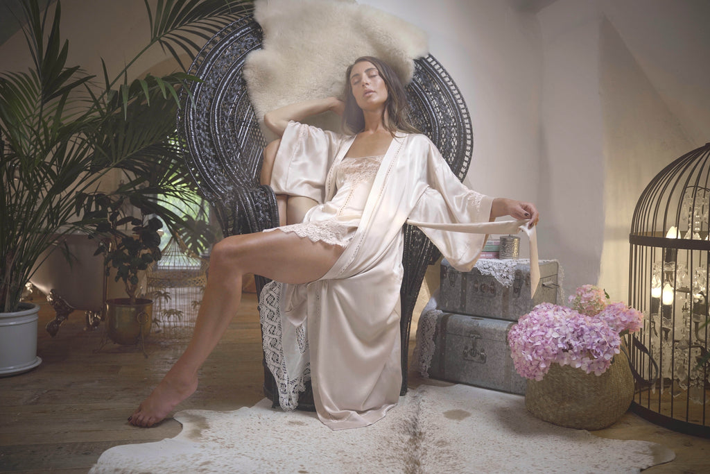 Florence Long Kimono – Shell Belle Couture