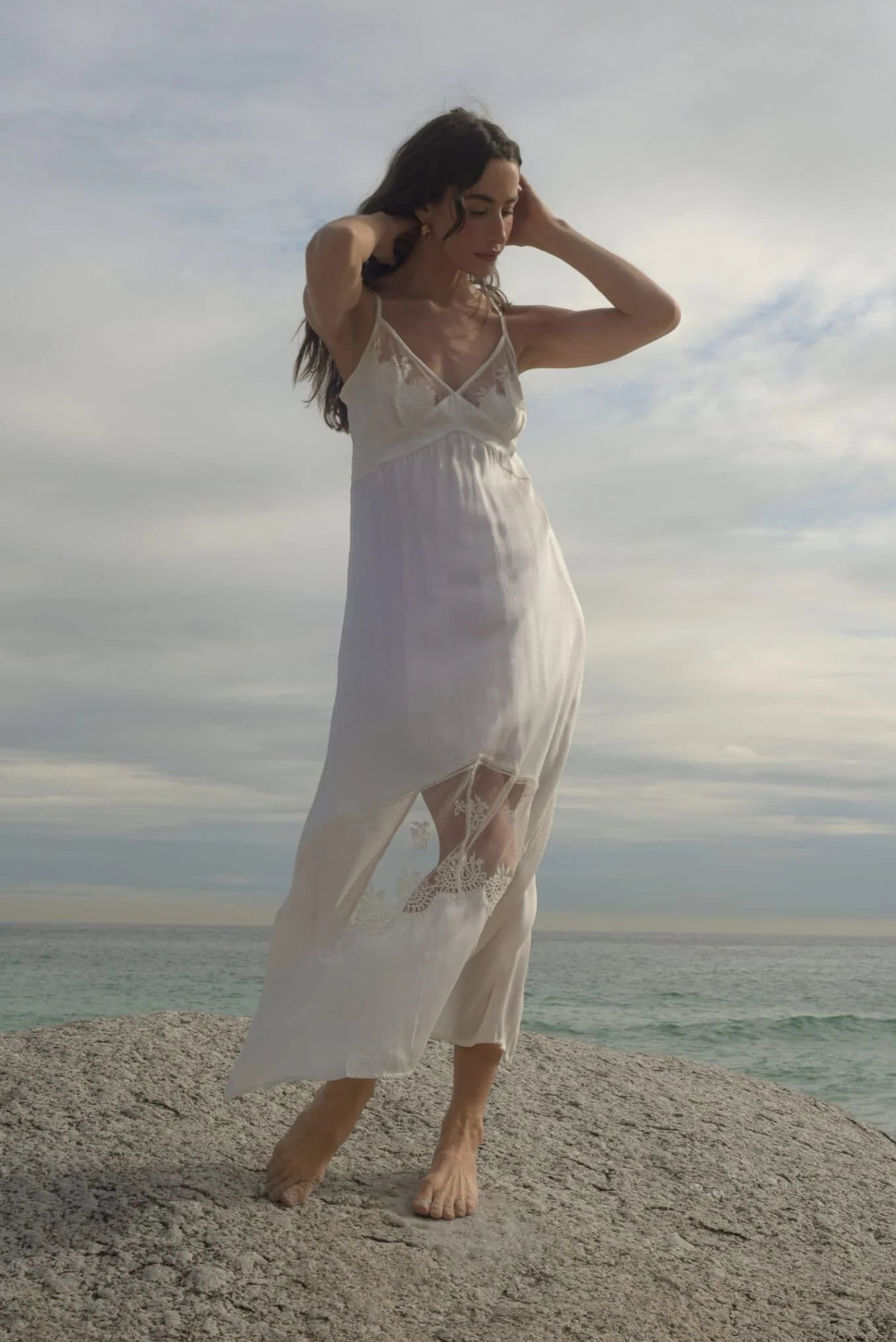 Voyage Long Slip Dress – Shell Belle Couture